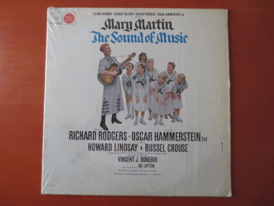 The SOUND of MUSIC, MARY Martin, Soundtrack Album, Sound of Music Album, Mary Martin Vinyl, Childrens Album, 1959 Records