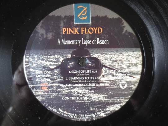 PINK FLOYD Vinyl, A Momentary Lapse of Reason, Pink Floyd Record, Pink Floyd Albums, Pink Floyd Lp's, Records, 1987 Records