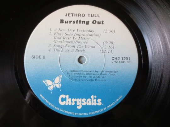 JETHRO TULL, 2 Records, LIVE Albums, Jethro Tull Records, Jethro Tull Albums, Vinyl lps, lps, Rock Record, 1978 Records