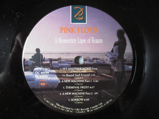 PINK FLOYD Vinyl, A Momentary Lapse of Reason, Pink Floyd Record, Pink Floyd Albums, Pink Floyd Lp's, Records, 1987 Records