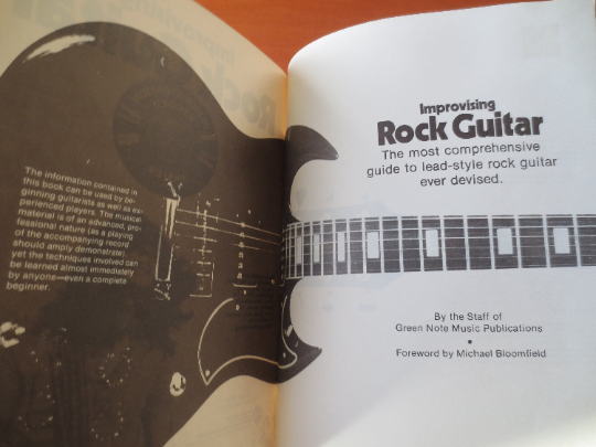 Vintage Books, IMPROVISING ROCK GUITAR, Sheet Music, Music Books, Rock Piano Book, Rock Music Books, Guitar Book, Guitar, Vintage Music Book