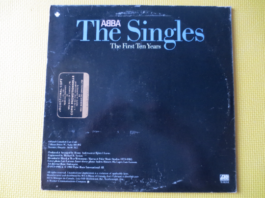 ABBA, The SINGLES, 2 Records, ABBA Records, Abba Album, Abba Lp, Abba Vinyl, Disco Album ,Disco Record, Disco, 1982 Record