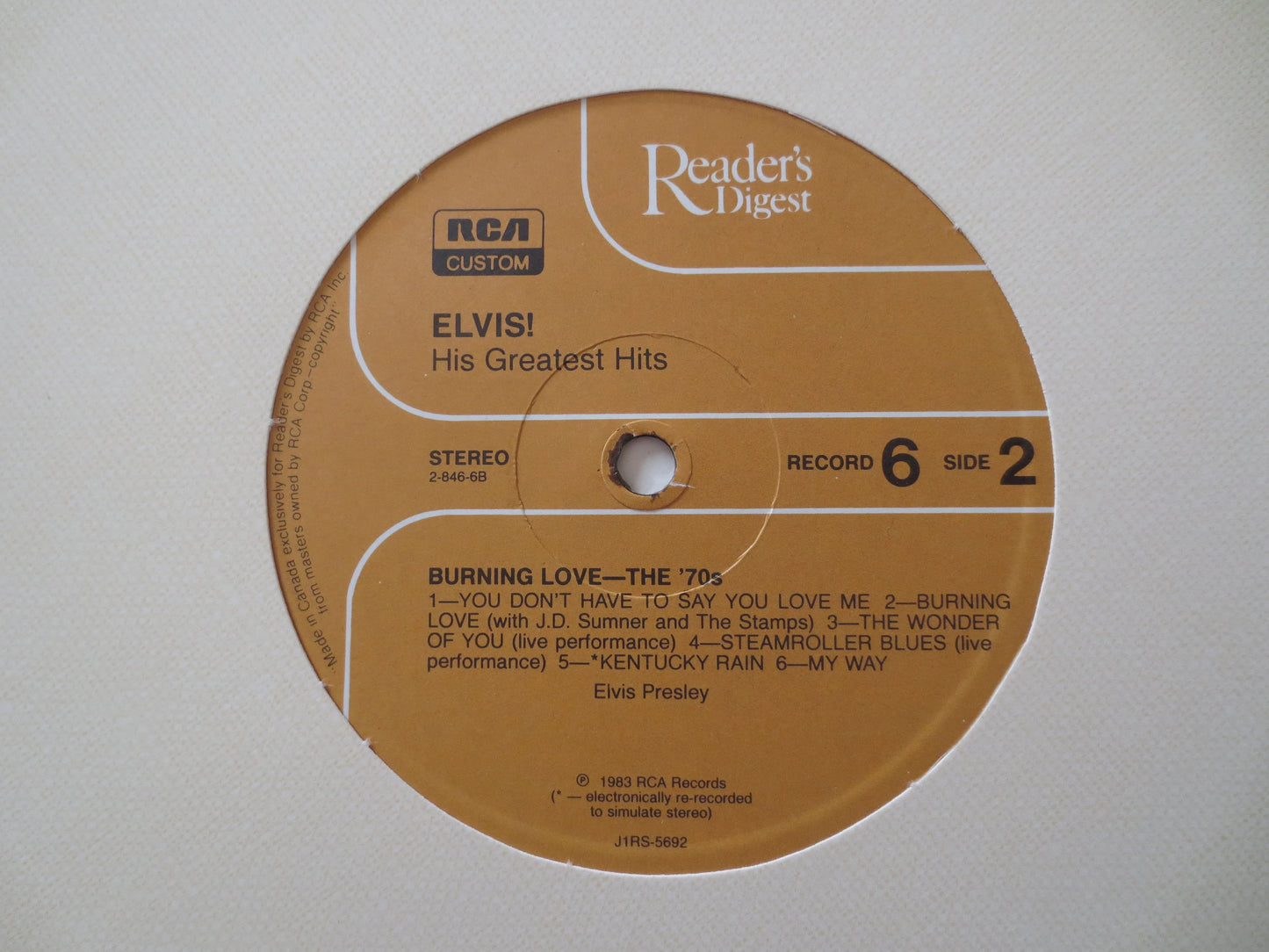 ELVIS PRESLEY, 7 RECORDS, Readers Digest Lps, Elvis Records, Elvis Vinyl, Vinyl Record, Elvis Album, Vinyl lp, 1983 Records