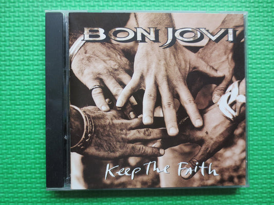 BON JOVI, Keep The FAITH, Bon Jovi Cd, Bon Jovi Lp, Rock Cd, Classic Rock Cd, Bon Jovi Album, Rock Lp, Cds, 1992 Compact Disc