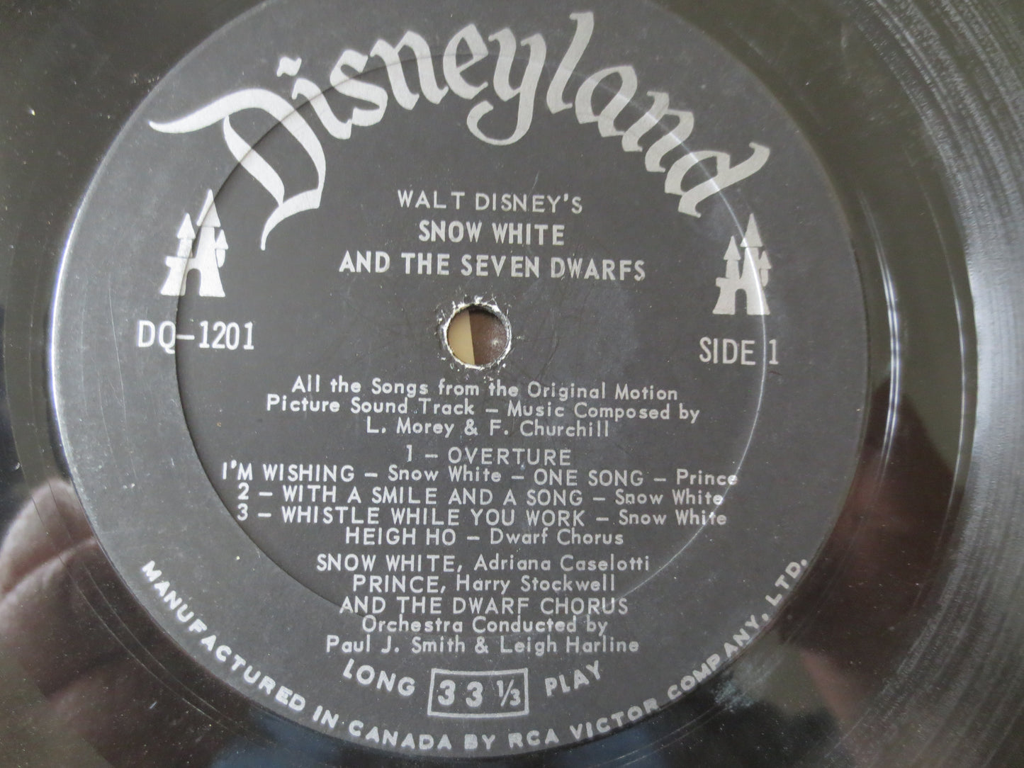 SNOW WHITE, and the Seven Dwarfs, DISNEYLAND Records, Disney Records, Childrens Record, Kids Record, Vinyl Lp, 1963 Records