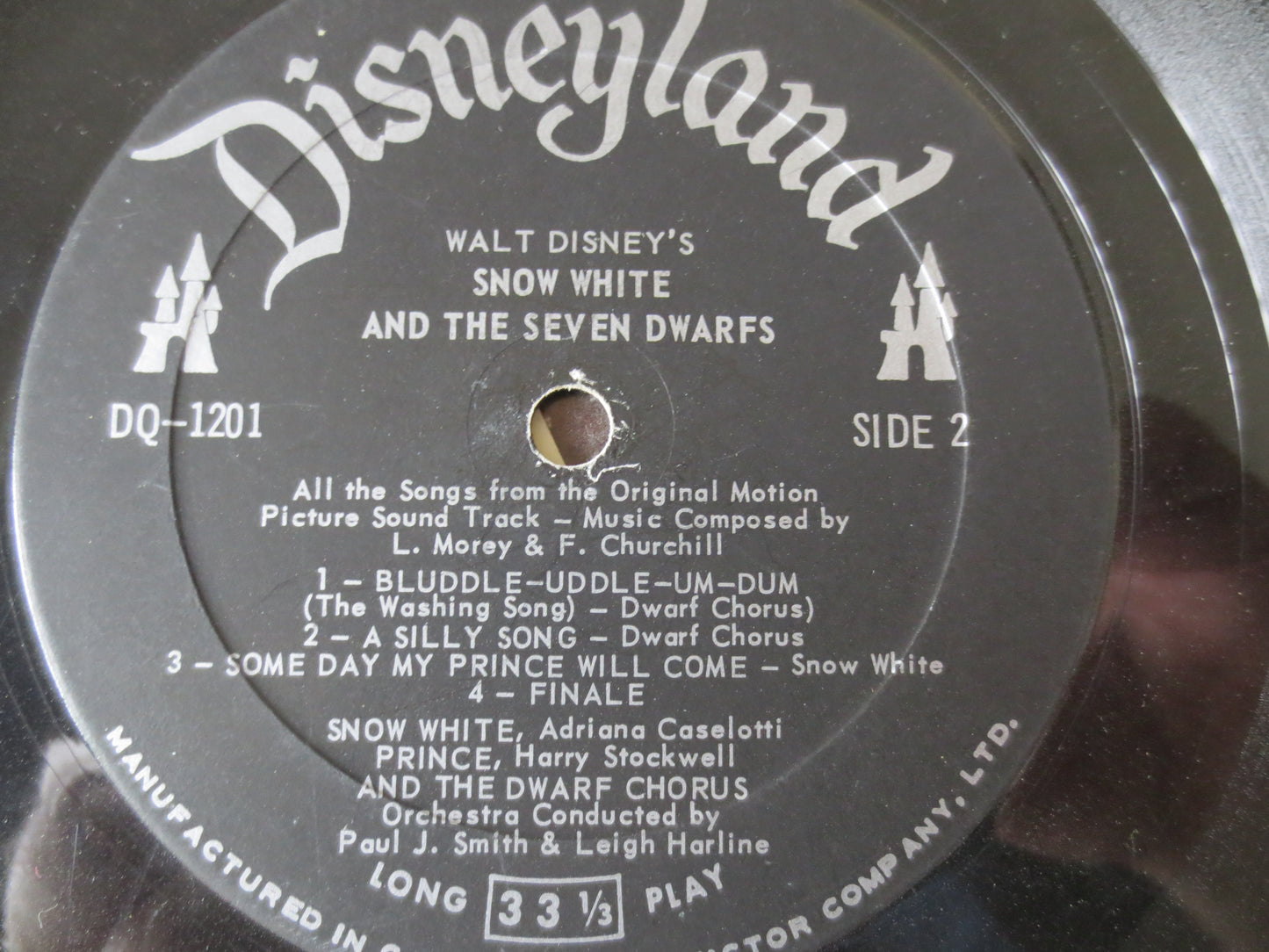 SNOW WHITE, and the Seven Dwarfs, DISNEYLAND Records, Disney Records, Childrens Record, Kids Record, Vinyl Lp, 1963 Records