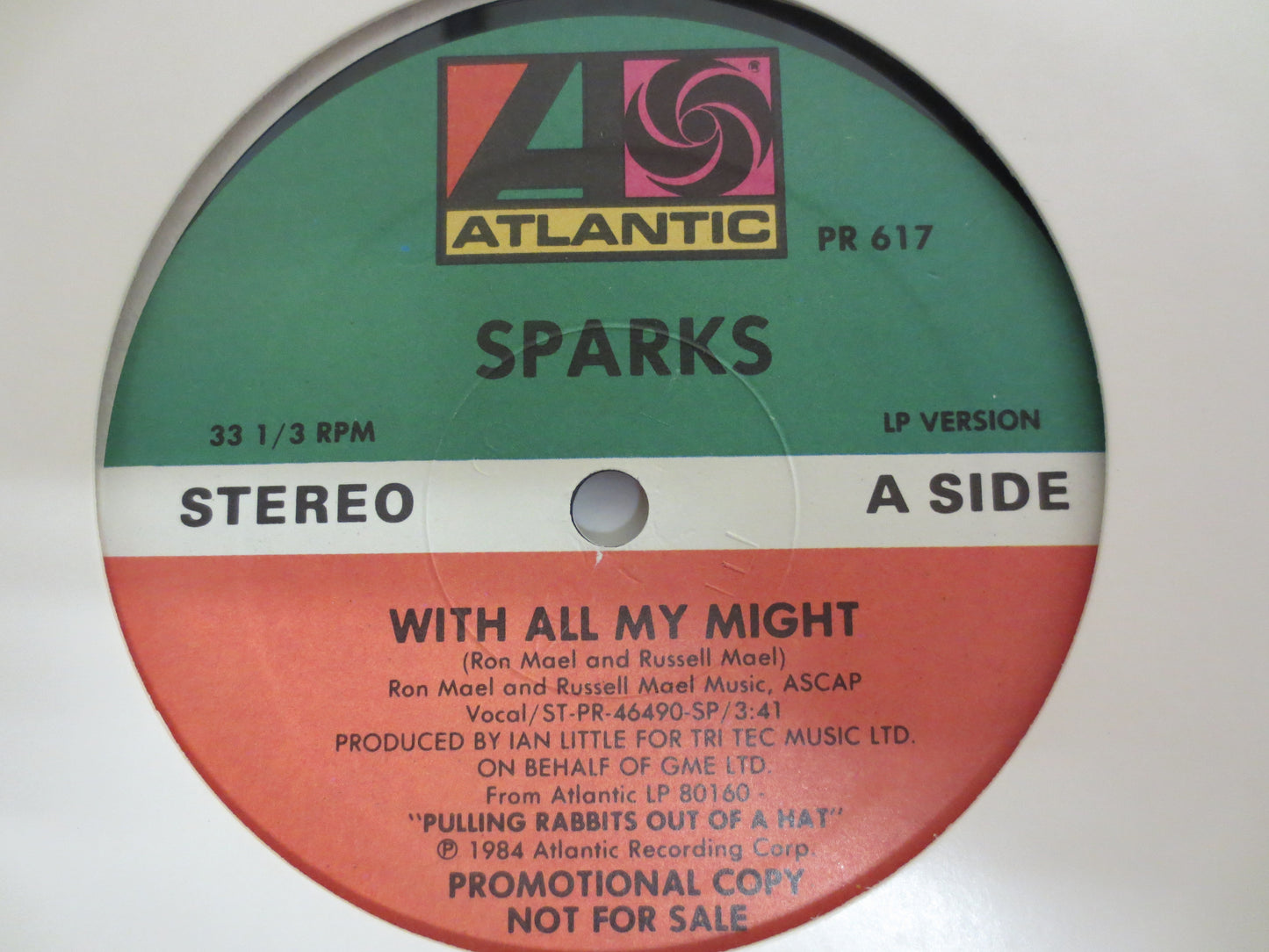 SPARKS, With All My Might, The SPARKS Brothers, SPARKS Album, Sparks Record, Sparks Lp, Rock Records, Rock Ep, 1984 Records