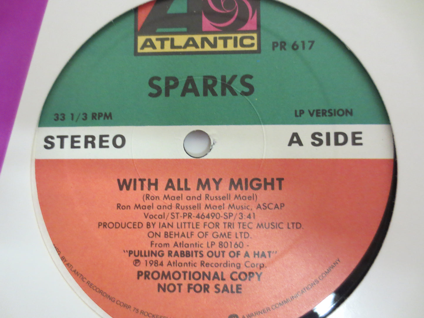 SPARKS, With All My Might, The SPARKS Brothers, SPARKS Album, Sparks Record, Sparks Lp, Rock Records, Rock Ep, 1984 Records