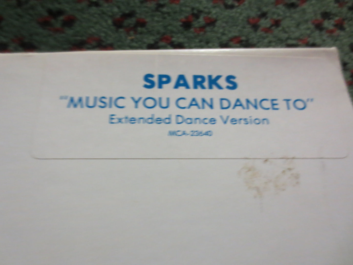 SPARKS, Music That You Can Dance To, Sparks Records, Sparks Albums, Sparks Lps, The Sparks Brothers, Vinyl Lp, 1986 Records