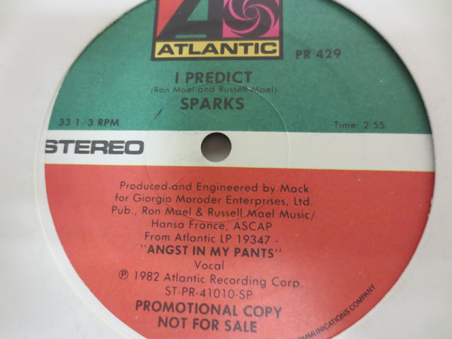 SPARKS, I Predict, Sparks Records, Sparks Albums, Sparks Lps, The Sparks Brothers, Vinyl Lp, 1982 Records