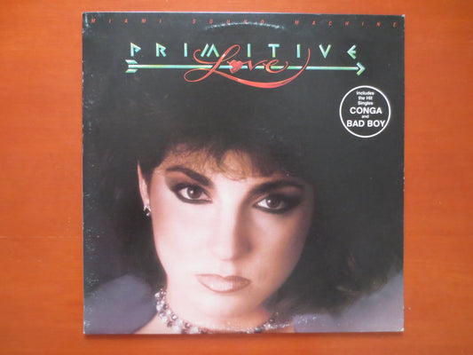 MIAMI SOUND MACHINE, Primitive Love, Gloria Estefan Album, Pop Record, Vintage Vinyl, Records, Vinyl Album, 1985 Records