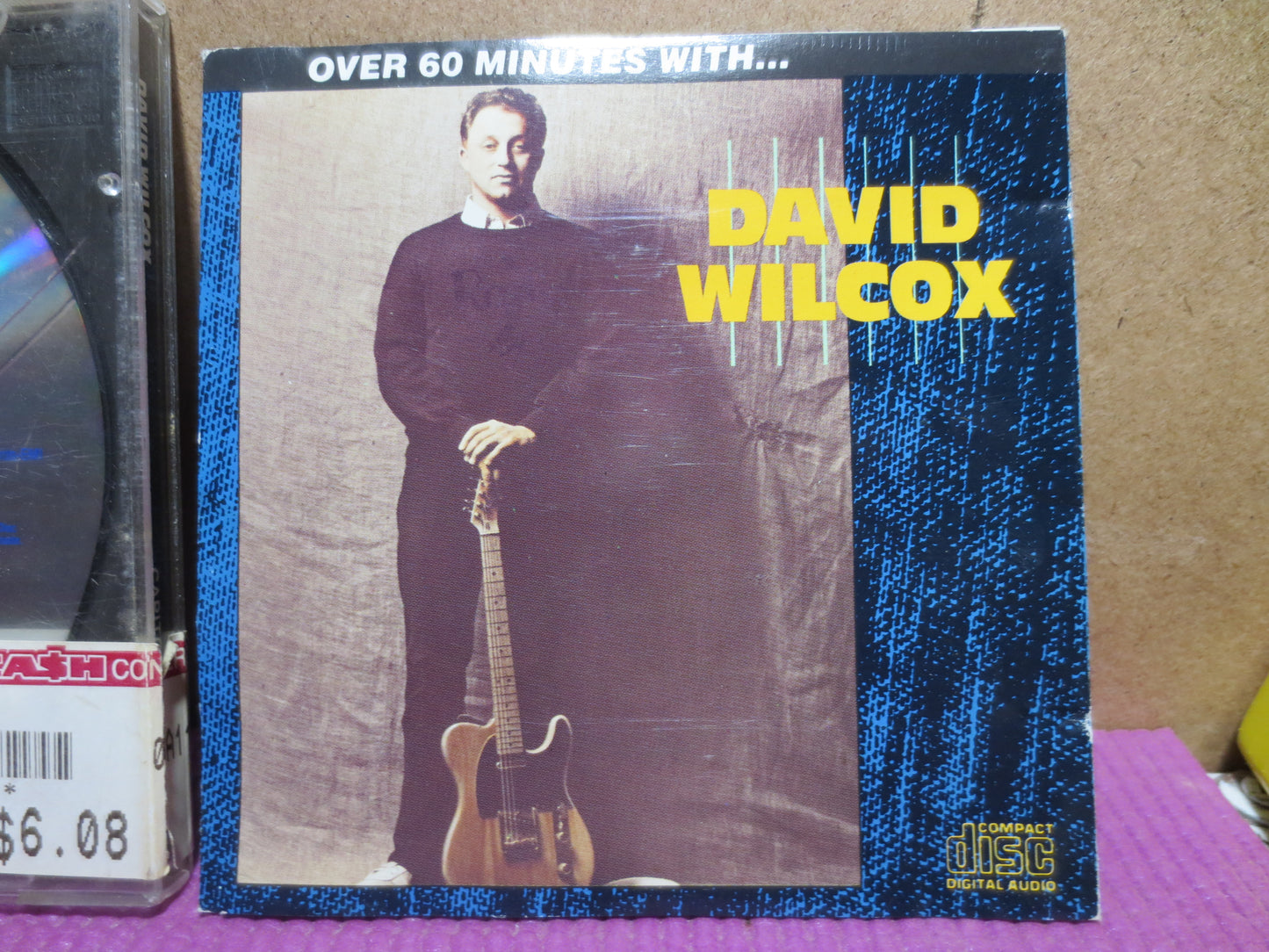 DAVID WILCOX, Over 60 Minutes With, DAVID Wilcox Cd, Vintage Compact Disc, Rock Cd, Music Cd, Music Cd,Pop Cd, Compact Disc