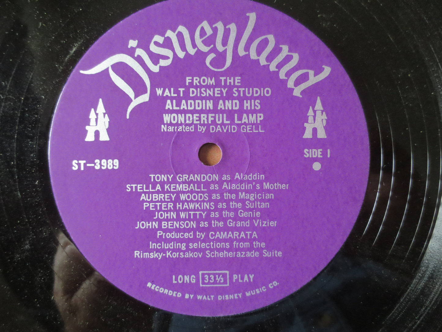 ALADDIN, DISNEYLAND Records, DISNEY Album, Children's Records, Disney Records, Aladdin Songs, Aladdin Story, 1970 Records