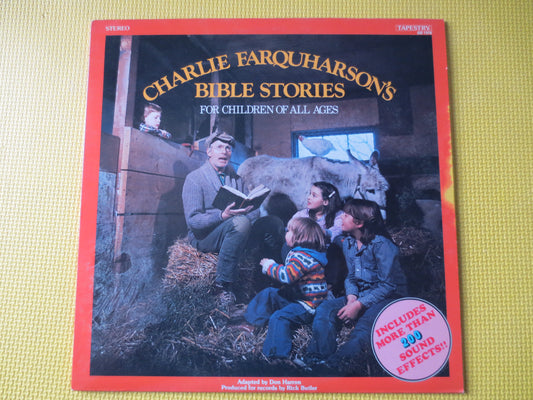 CHARLIE FARQUHARSON, COMEDY Album, Bible Stories, Comedy Lp, Comedy Record, Canadian Comedy, Vinyl Record, Lp, 1981 Records