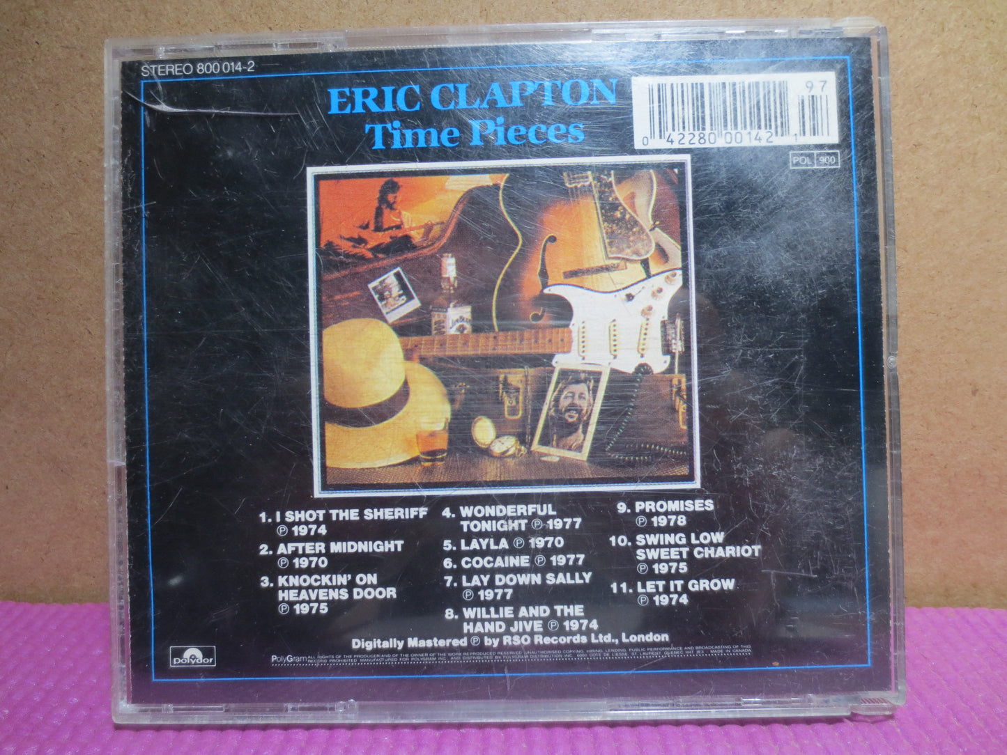 ERIC CLAPTON, Time Pieces, ERIC Clapton Cd, Vintage Compact Disc, Eric Clapton Lp, Rock Cd, Pop Cd, Music Cd, Compact Discs