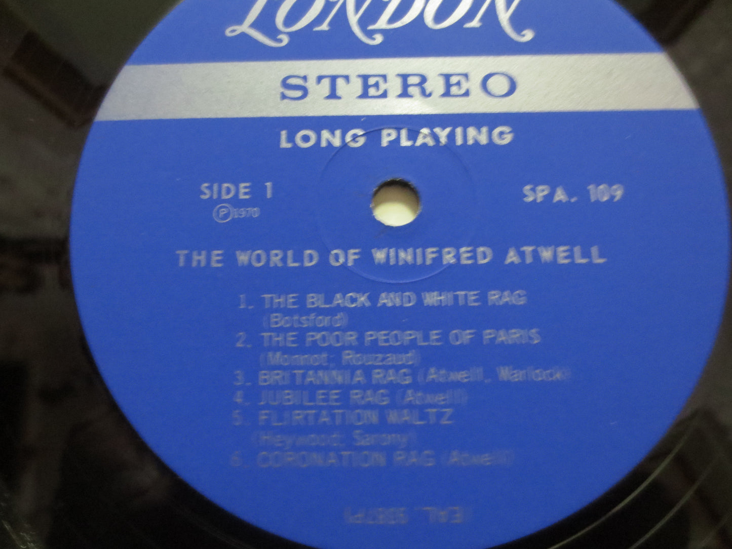 WINIFRED ATWELL, Ragtime Records, Honky Tonk Records, Winifred Atwell Lp, Boogie Woogie Lp, Vinyl Records, Lp, 1970 Records