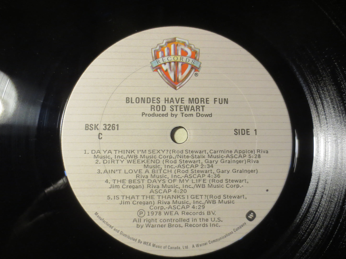 ROD STEWART, Blondes Have More FUN, Rod Stewart Albums, Rod Stewart Vinyl, Rod Stewart Lp, Records, Lp, 1978 Records
