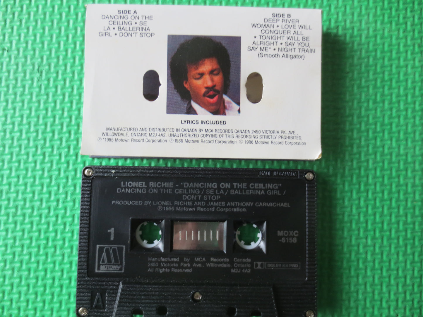 LIONEL RICHIE Tape, DANCING on the Ceiling, Lionel Richie Album, Lionel Richie Music, Cassette, Rock Cassette, 1985 Cassette