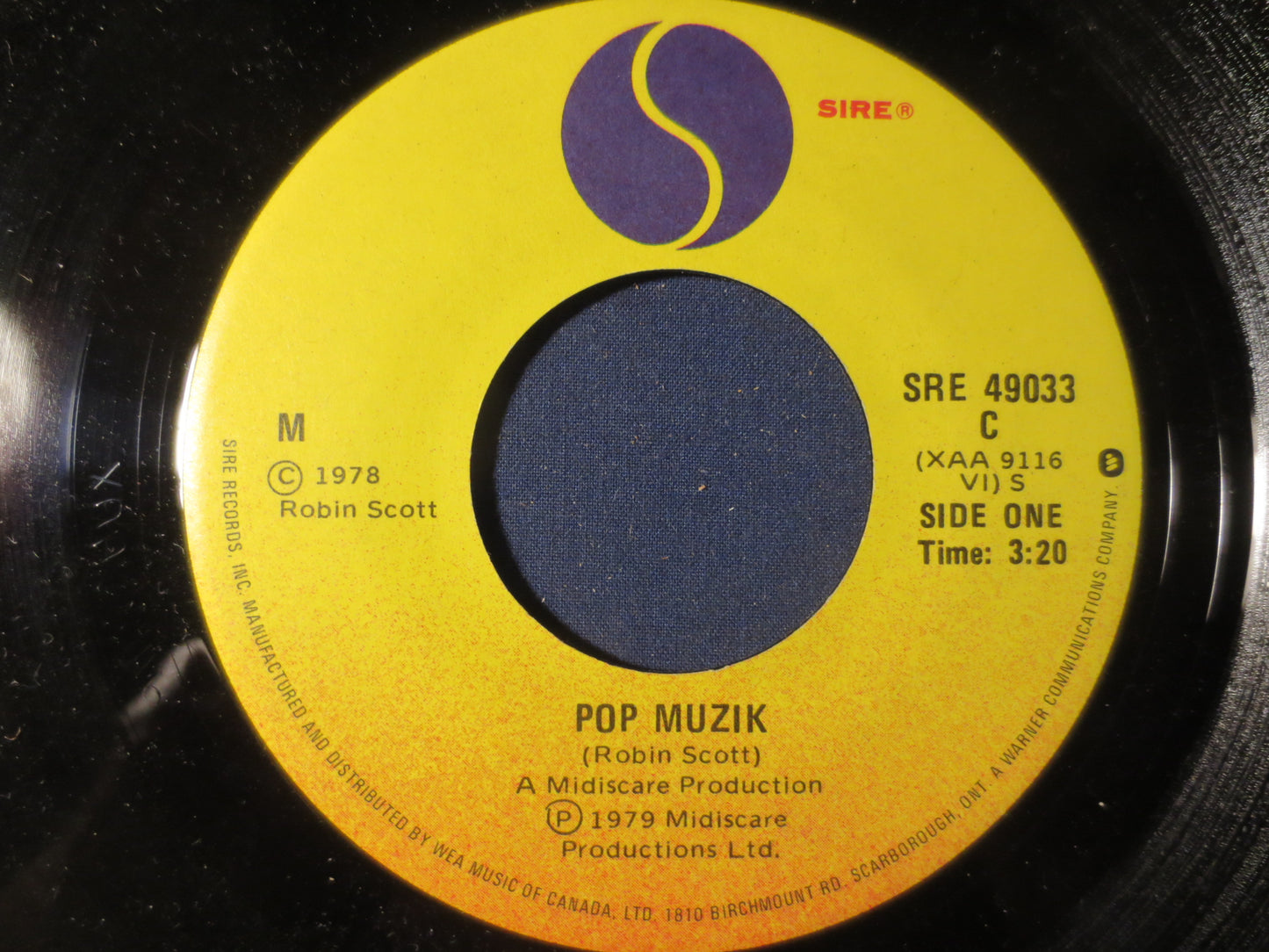 M, POP MUZIK, Robin Scott, 45 Rpm, Pop Record, Pop Album, Pop Vinyl, Vintage Vinyl, Record Vinyl, Vinyl Record, 1979 Records