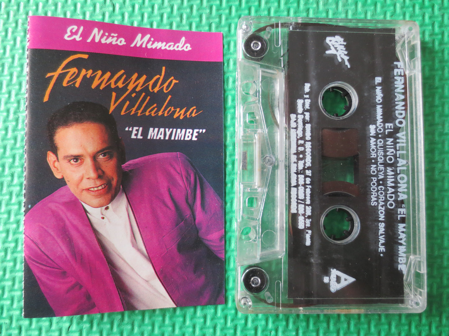 FERNANDO VILLANOVA, El NINO Mimado, El Mayimbe Album, El Mayimbe Tape, Tape Cassettes, Merengue Cassette, 1993 Cassette