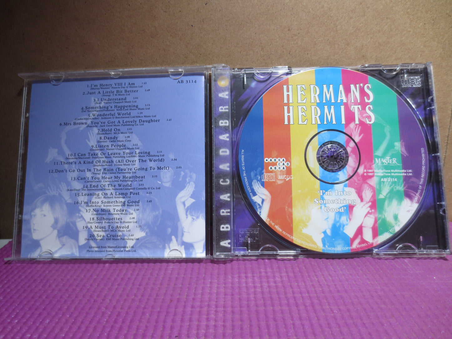 HERMAN'S HERMITS, I'm Into Something Good, POP Music Cd, Vintage Compact Disc, Cd Music, Cd Pop Music, Compact Discs