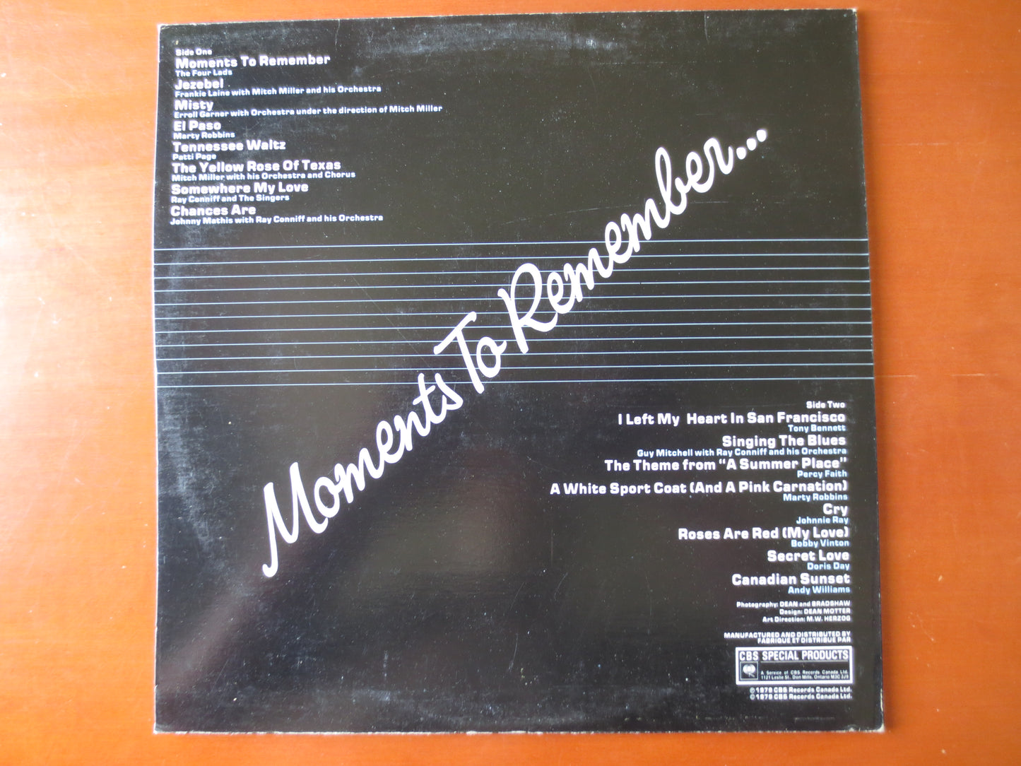 MOMENTS to REMEMBER, Marty Robbins Lp, Frankie Laine Lp, Bobby Vinton Lp, Doris Day Lp, Johnnie Ray Lp, lps, 1979 Records