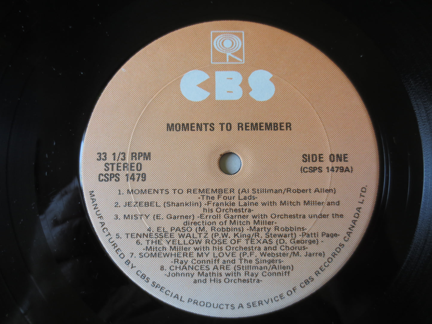 MOMENTS to REMEMBER, Marty Robbins Lp, Frankie Laine Lp, Bobby Vinton Lp, Doris Day Lp, Johnnie Ray Lp, lps, 1979 Records