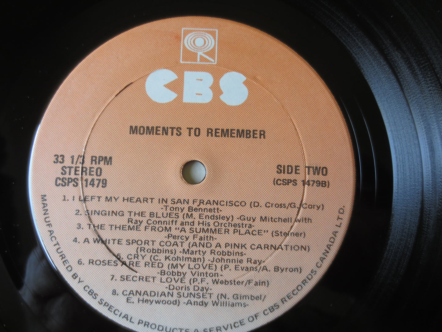 MOMENTS to REMEMBER, Marty Robbins Lp, Frankie Laine Lp, Bobby Vinton Lp, Doris Day Lp, Johnnie Ray Lp, lps, 1979 Records