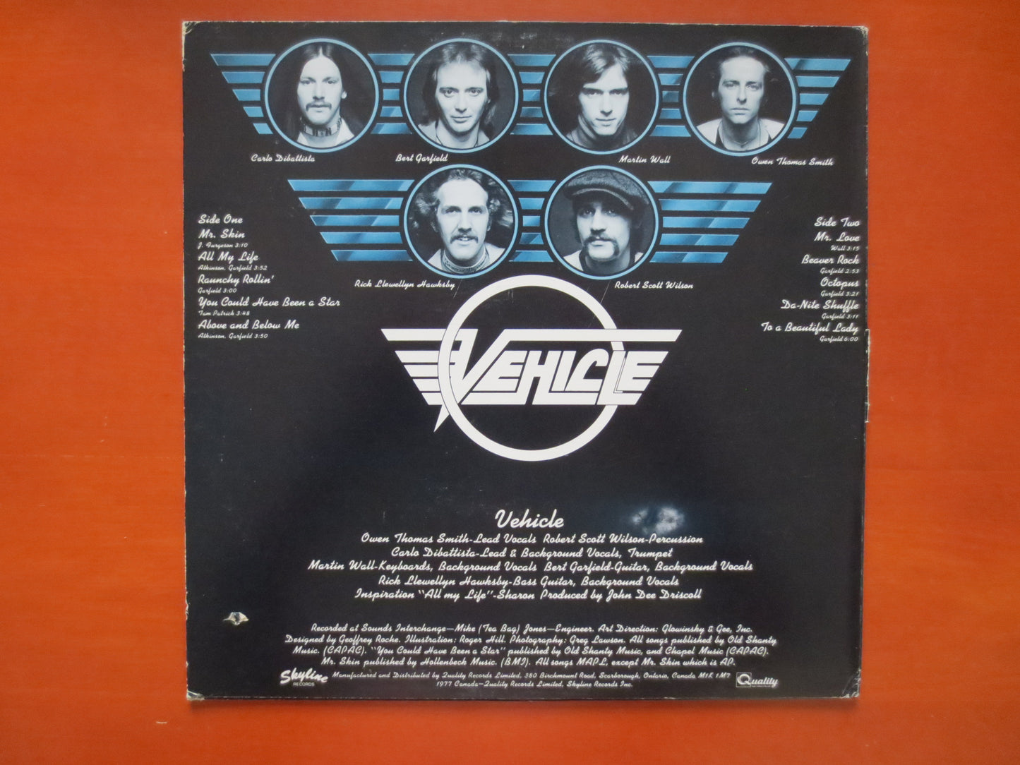 VEHICLE, VEHICLE Record, VEHICLE Lp, Vehicle Vinyl, Classic Rock Album, Classic Rock Vinyl, Vinyl Album, 1977 Records