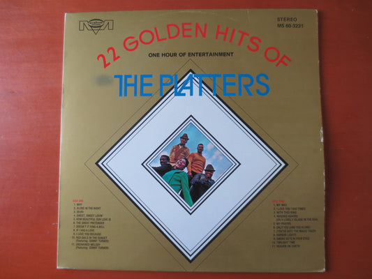 The PLATTERS, 22 GOLDEN Hits, Vintage Vinyl, The Platters Vinyl, The Platters Record, The Platters Lp, Lps, 1967 Records