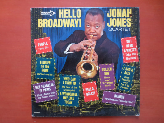 JONAH JONES Quartet, HELLO Broadway, Vintage Jazz, Vintage Vinyl, Records, Vinyl Records, Record Vinyl, Vinyl, 1965 Records