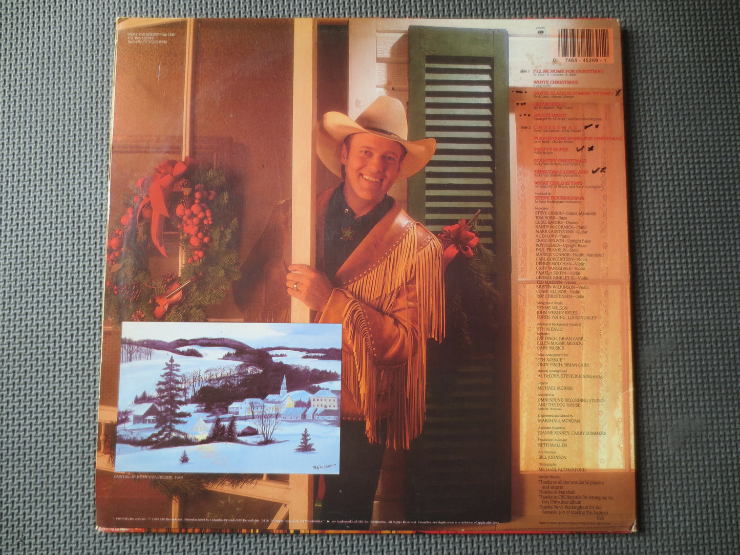 RICKY Van SHELTON, CHRISTMAS Album, Christmas Country, Christmas Record, Christmas Vinyl, Christmas Lp, Vinyl, 1989 Records