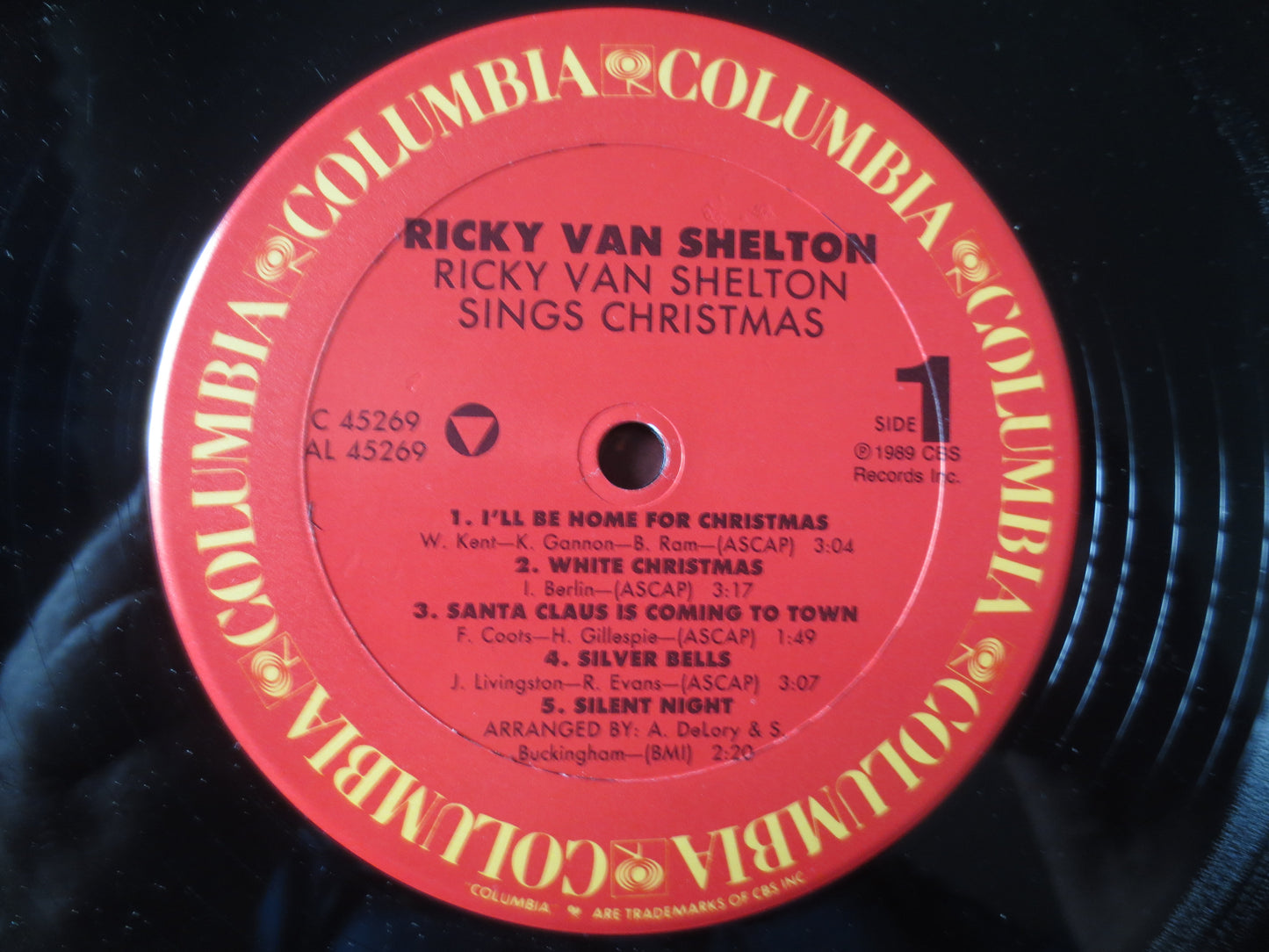 RICKY Van SHELTON, CHRISTMAS Album, Christmas Country, Christmas Record, Christmas Vinyl, Christmas Lp, Vinyl, 1989 Records