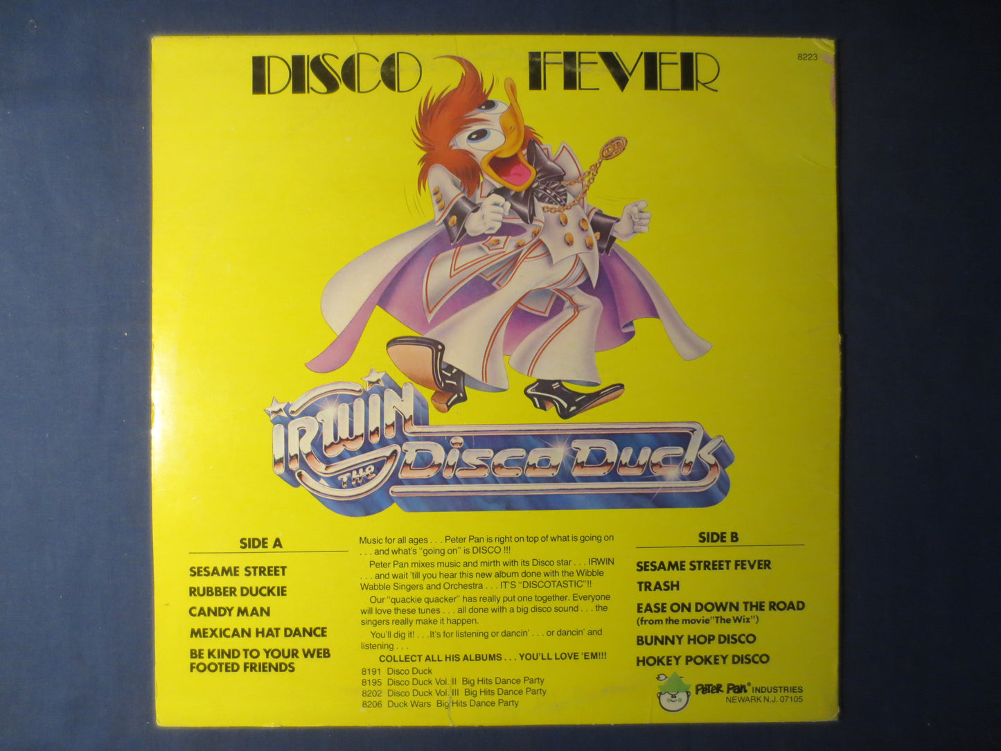 IRWIN the DISCO DUCK, Disco Fever, Novelty Records, Children's Records, Kids Record, Kids Vinyl, Childrens Lp, 1978 Records