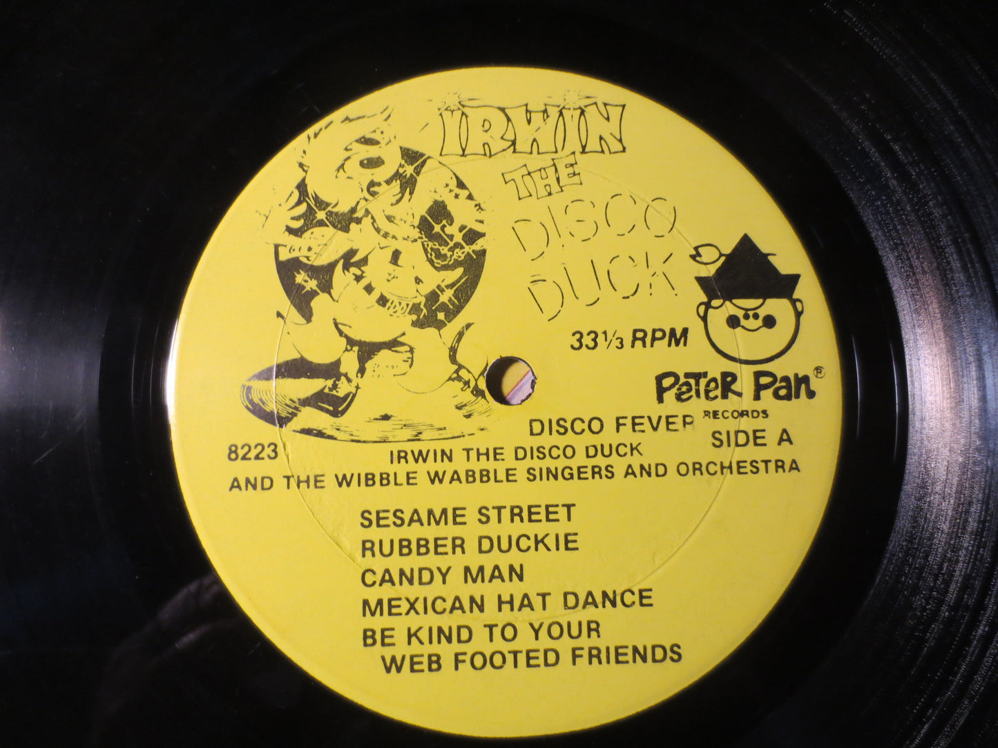 IRWIN the DISCO DUCK, Disco Fever, Novelty Records, Children's Records, Kids Record, Kids Vinyl, Childrens Lp, 1978 Records