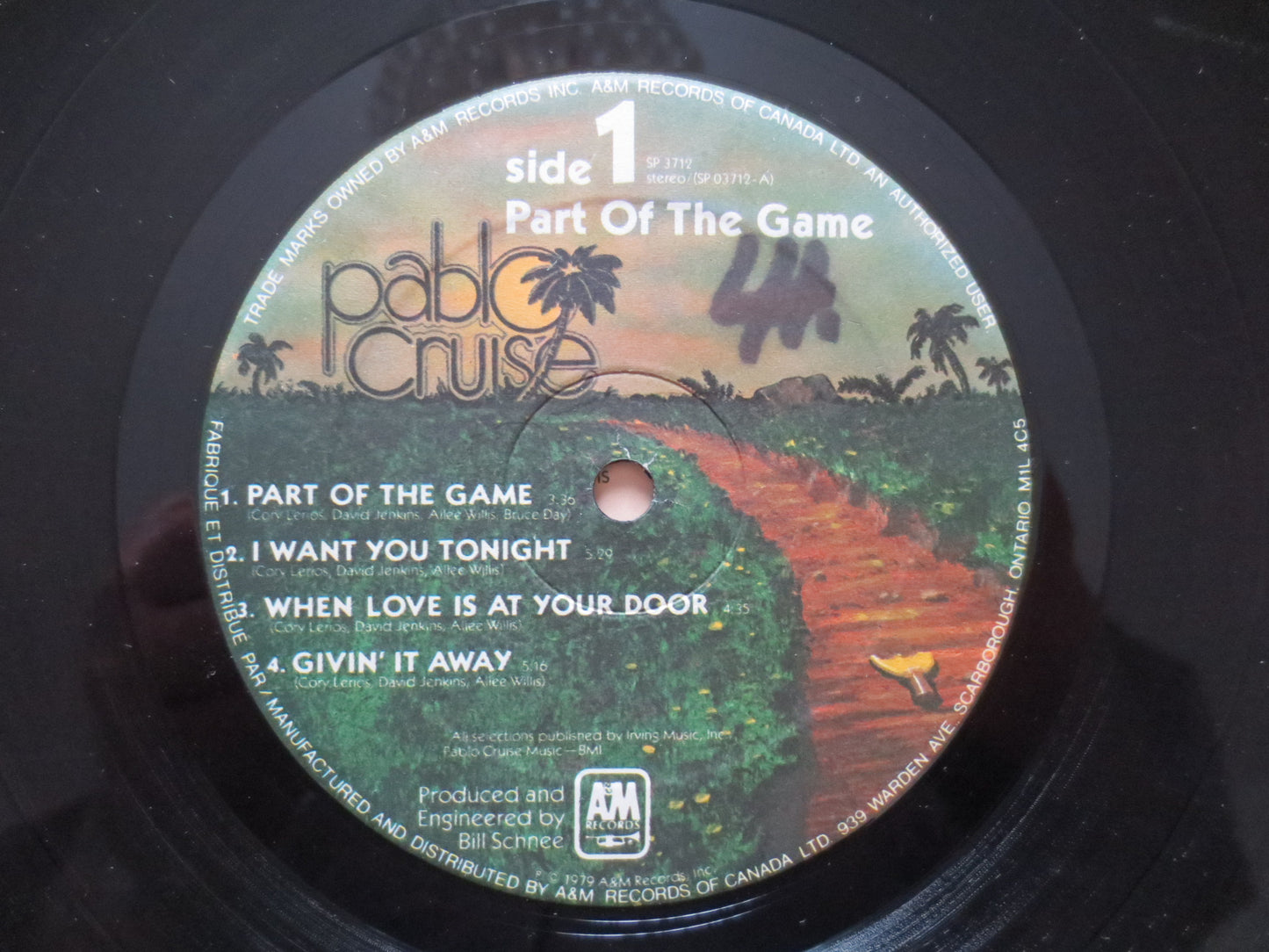 PABLO CRUISE, Part of the GAME, Pablo Cruise Album, Pablo Cruise Vinyl,Pablo Cruise Lp, Vinyl Album, 1979 Records