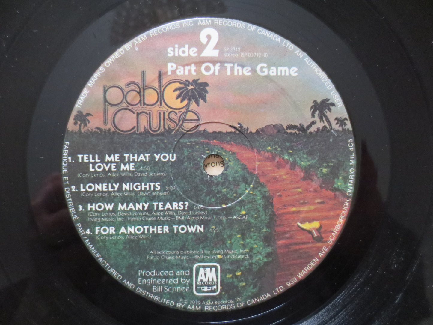 PABLO CRUISE, Part of the GAME, Pablo Cruise Album, Pablo Cruise Vinyl,Pablo Cruise Lp, Vinyl Album, 1979 Records