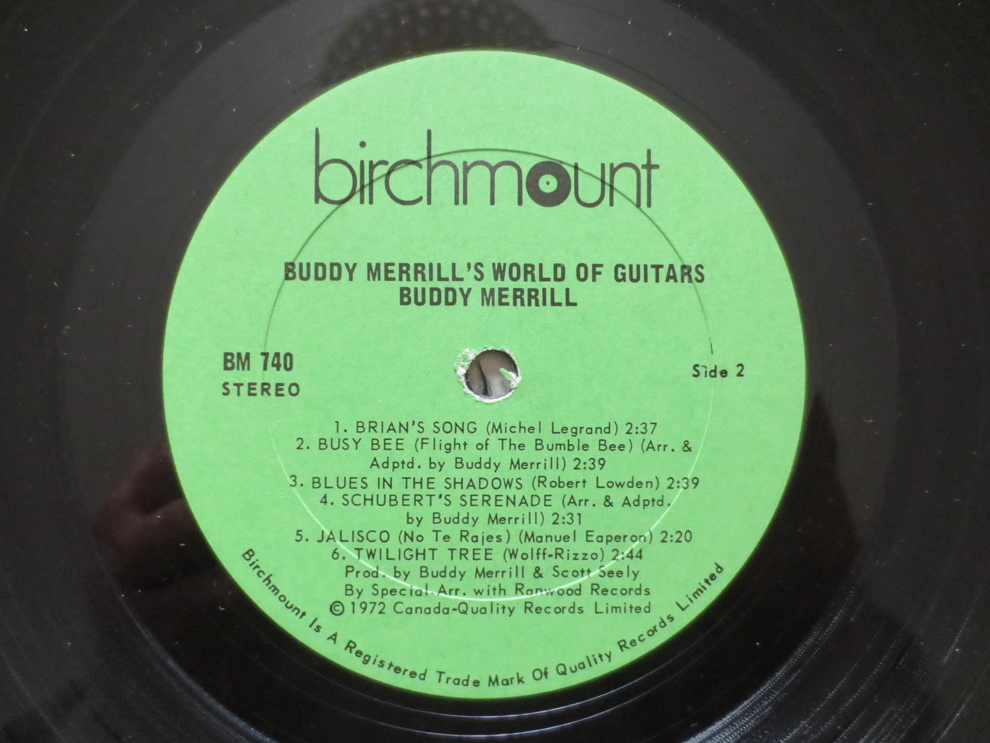 BUDDY MERRILL, World of GUITARS Lp, Buddy Merrill Album, Buddy Merrill Vinyl, Buddy Merrill Lp, Vinyl, 1972 Records