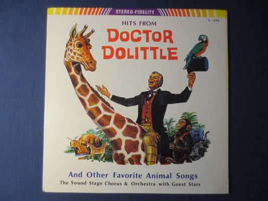 DOCTOR DOLITTLE, HITS From, Childrens Records, Kids Record, Vintage Vinyl, Record Vinyl, Record, Vinyl Record, 1967 Records