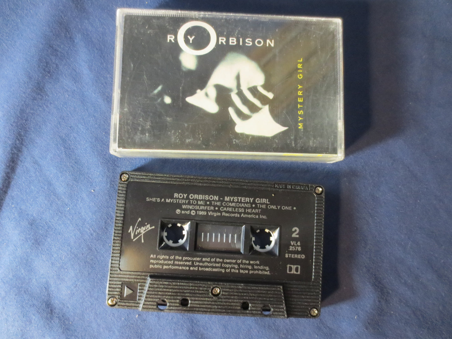 Roy Orbison Tape, Mystery Girl Tape, Roy Orbison Album, Roy Orbison Music, Roy Orbison Song, Tape Cassette, 1989 Cassette