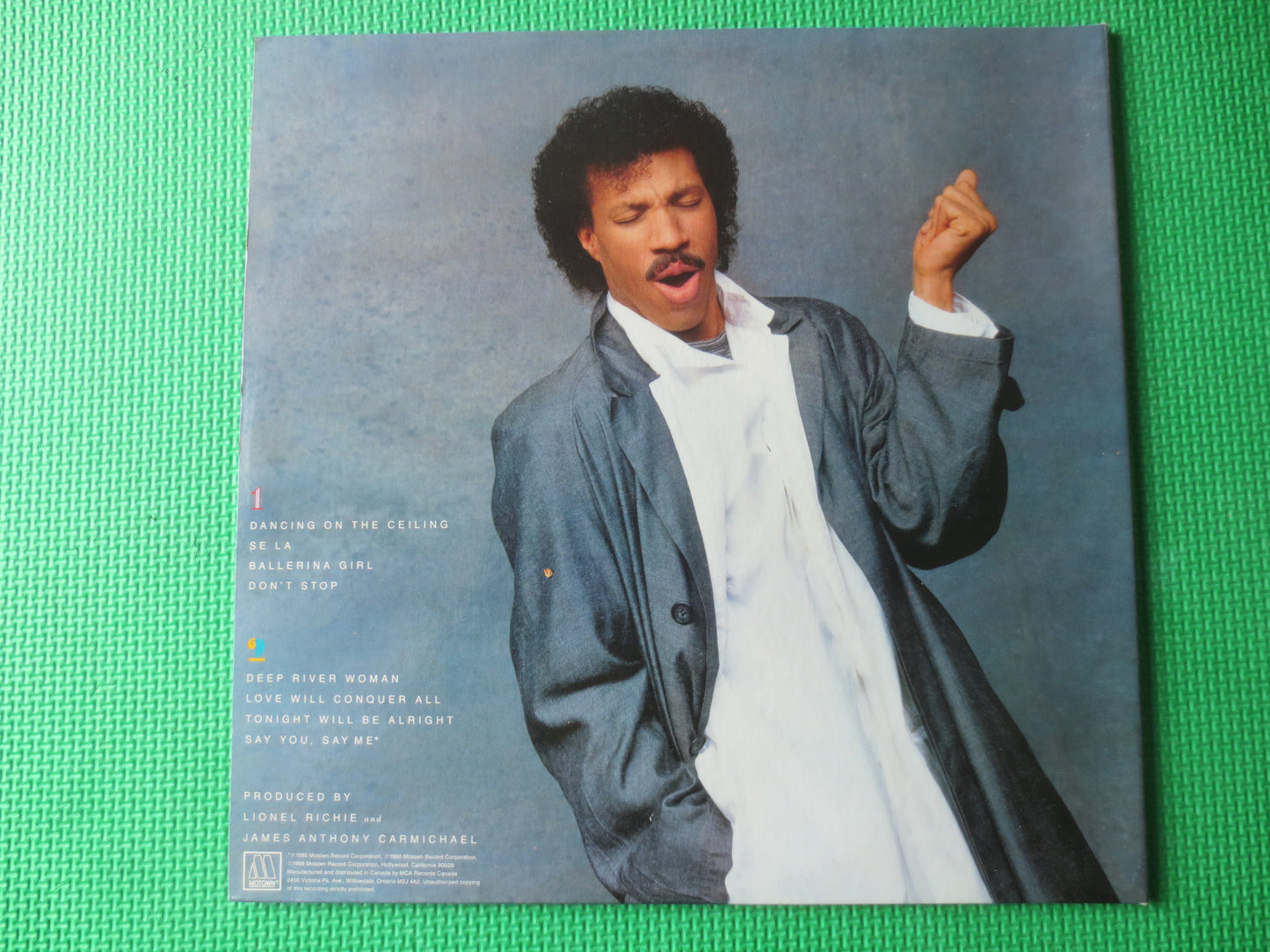 LIONEL RICHIE, Dancing On The Ceiling, LIONEL Richie Record, Lionel Richie Album, Disco Records, Motown Records, Lionel Richie Vinyl, 1986 Records