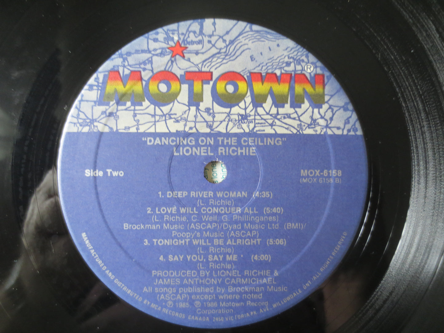 LIONEL RICHIE, Dancing On The Ceiling, LIONEL Richie Record, Lionel Richie Album, Disco Records, Motown Records, Lionel Richie Vinyl, 1986 Records