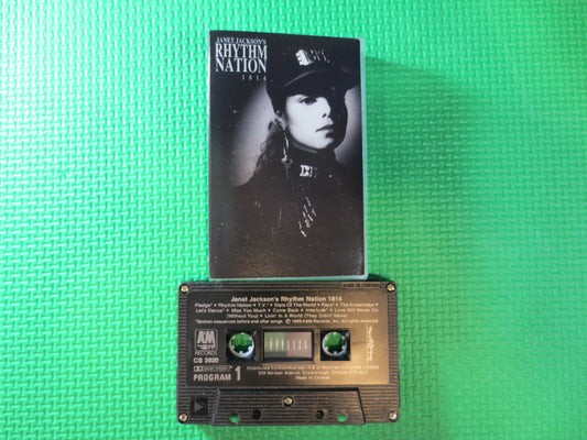 JANET JACKSON Tape, RHYTHM Nation Tape, Janet Jackson Album, Janet Jackson Music, Tape Cassette, Cassette, 1989 Cassette