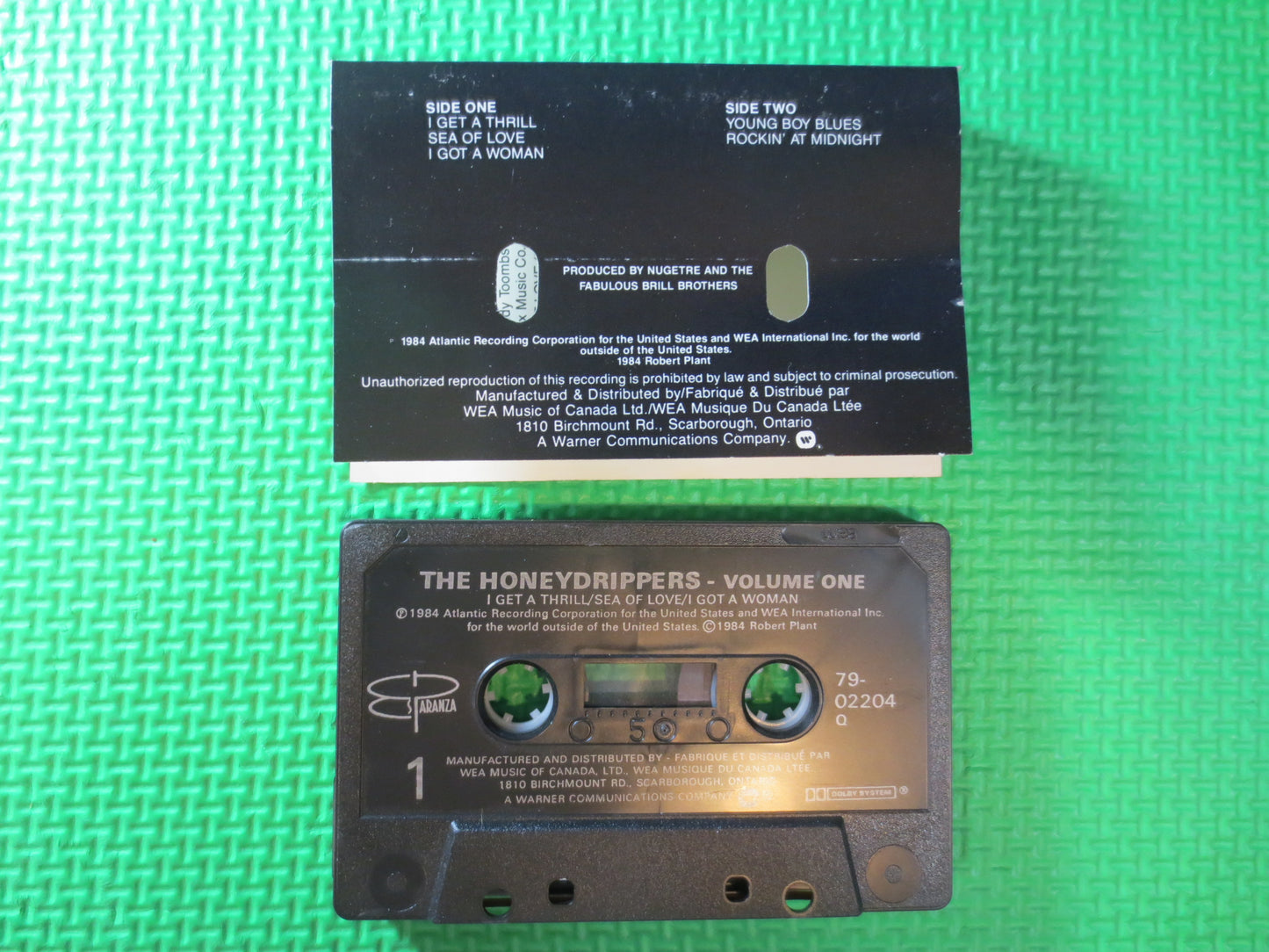 The HONEYDRIPPERS, HONEYDRIPPERS Tape, HONEYDRIPPERS  Album, Cassette Music, Tape Cassette, Tape Lp, Cassette, 1984 Cassette