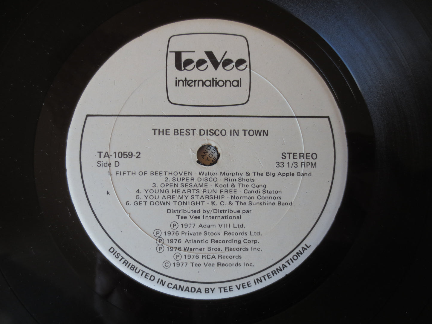 TEE VEE Records, Best of DISCO, Vintage Vinyl, Record Vinyl, Records, Disco Records, Vinyl Records, Vinyl Lps, 1977 Records