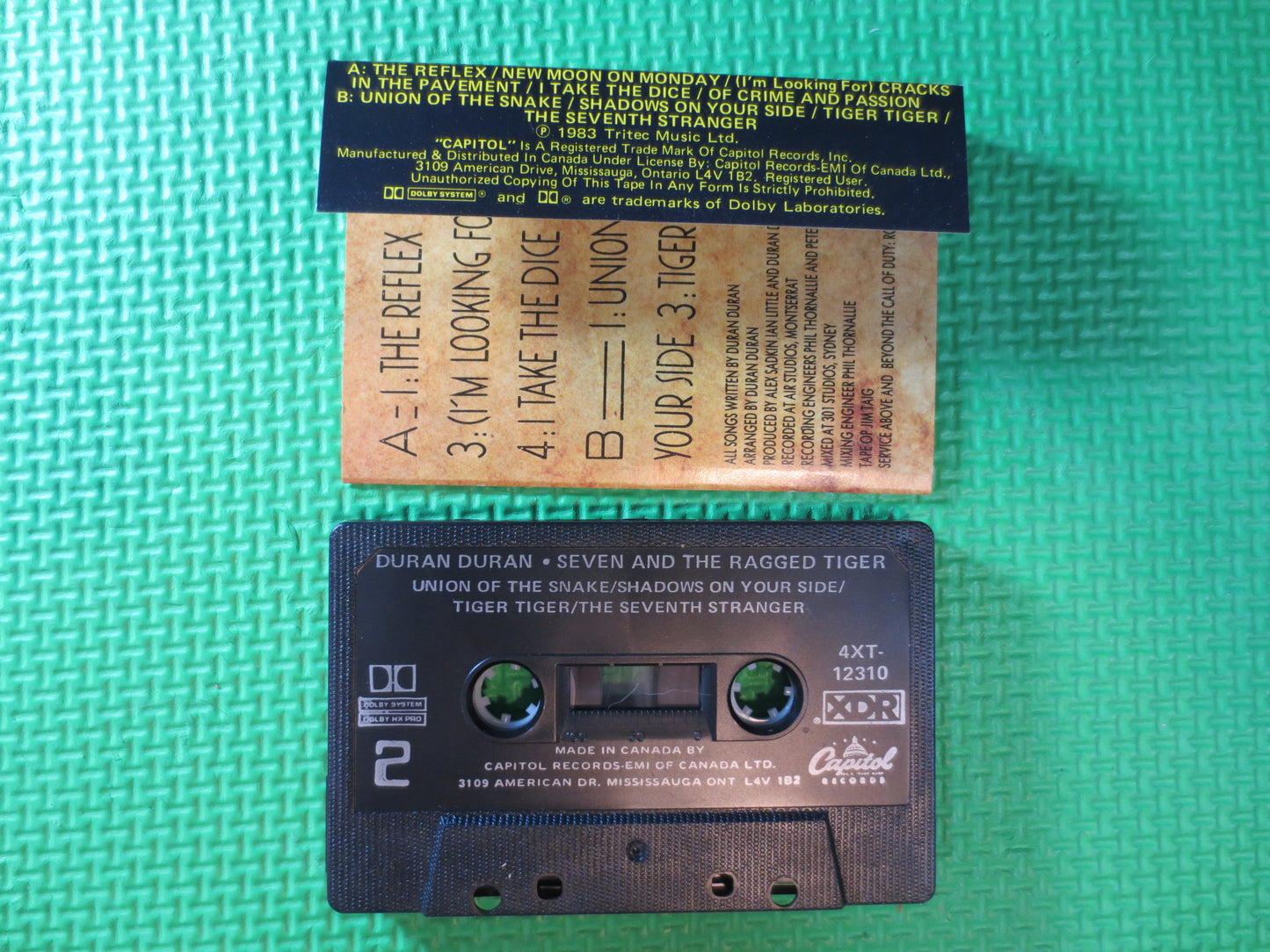 DURAN DURAN Tape, Seven and the Ragged Tiger, Duran Duran Album, Duran Duran Music, Tape Cassette, Cassette, 1983 Cassette