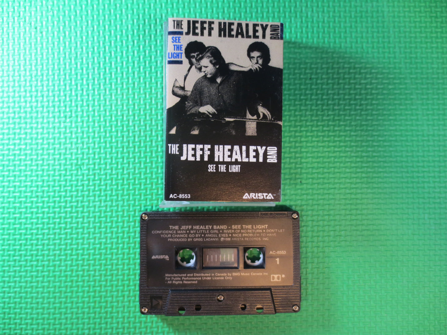 JEFF HEALEY Tape, See the LIGHT Tape, Jeff Healey Album, Jeff Healey Music, Rock Lp, Tape Cassette, Cassette, 1988 Cassette