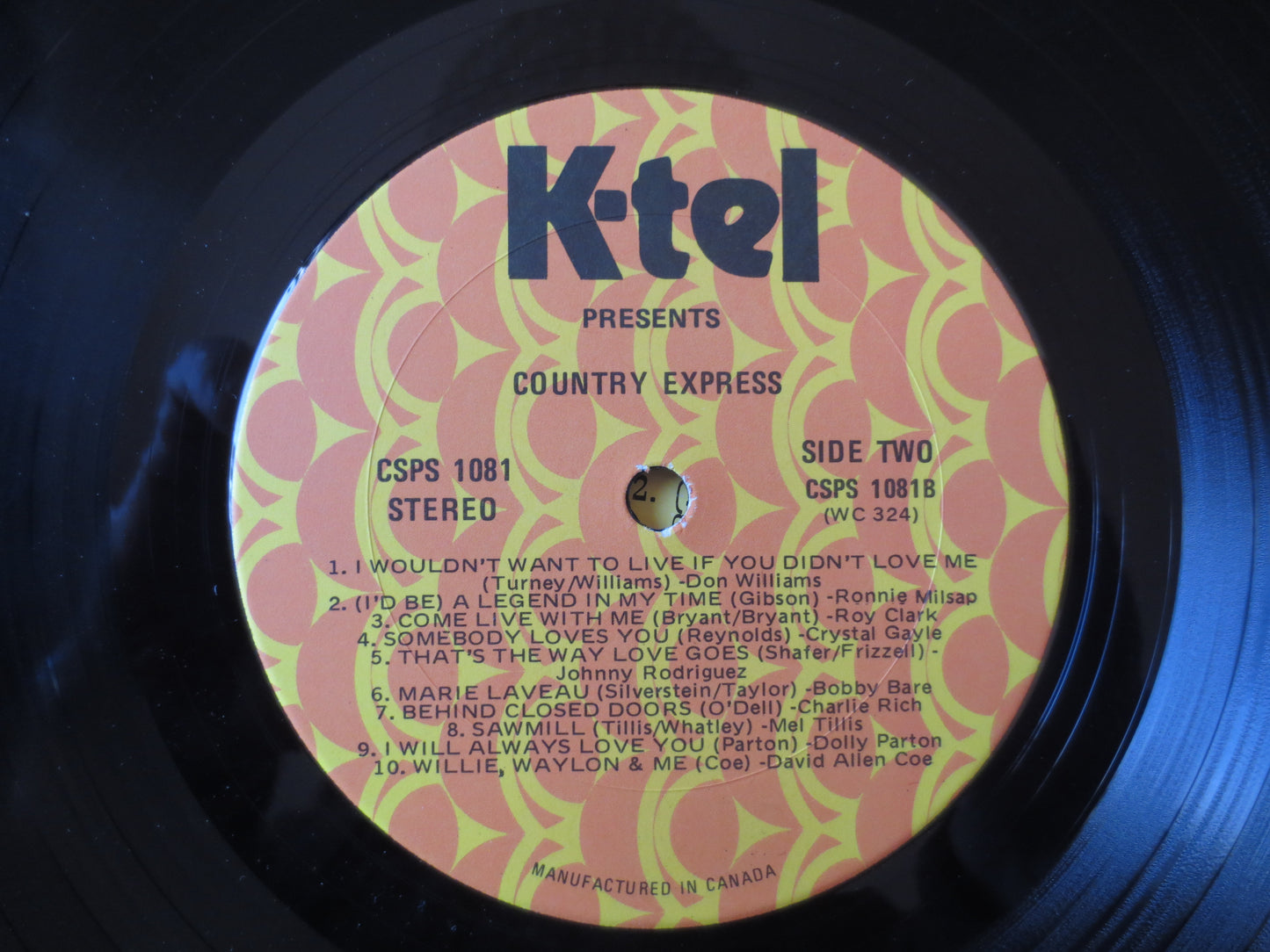 COUNTRY EXPRESS, K-TEL Records, K-Tel Album, K-Tel Vinyl, K-Tel Lp, Country Records, Vinyl Lp, Vintage Vinyl, 1976 Records