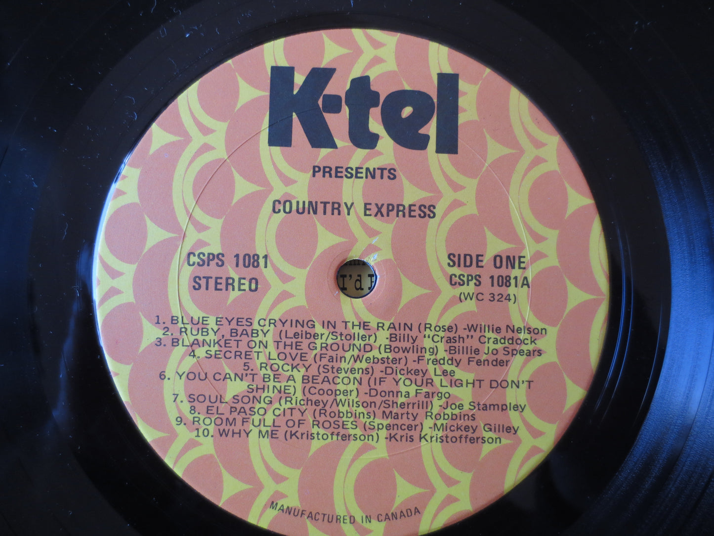 COUNTRY EXPRESS, K-TEL Records, K-Tel Album, K-Tel Vinyl, K-Tel Lp, Country Records, Vinyl Lp, Vintage Vinyl, 1976 Records