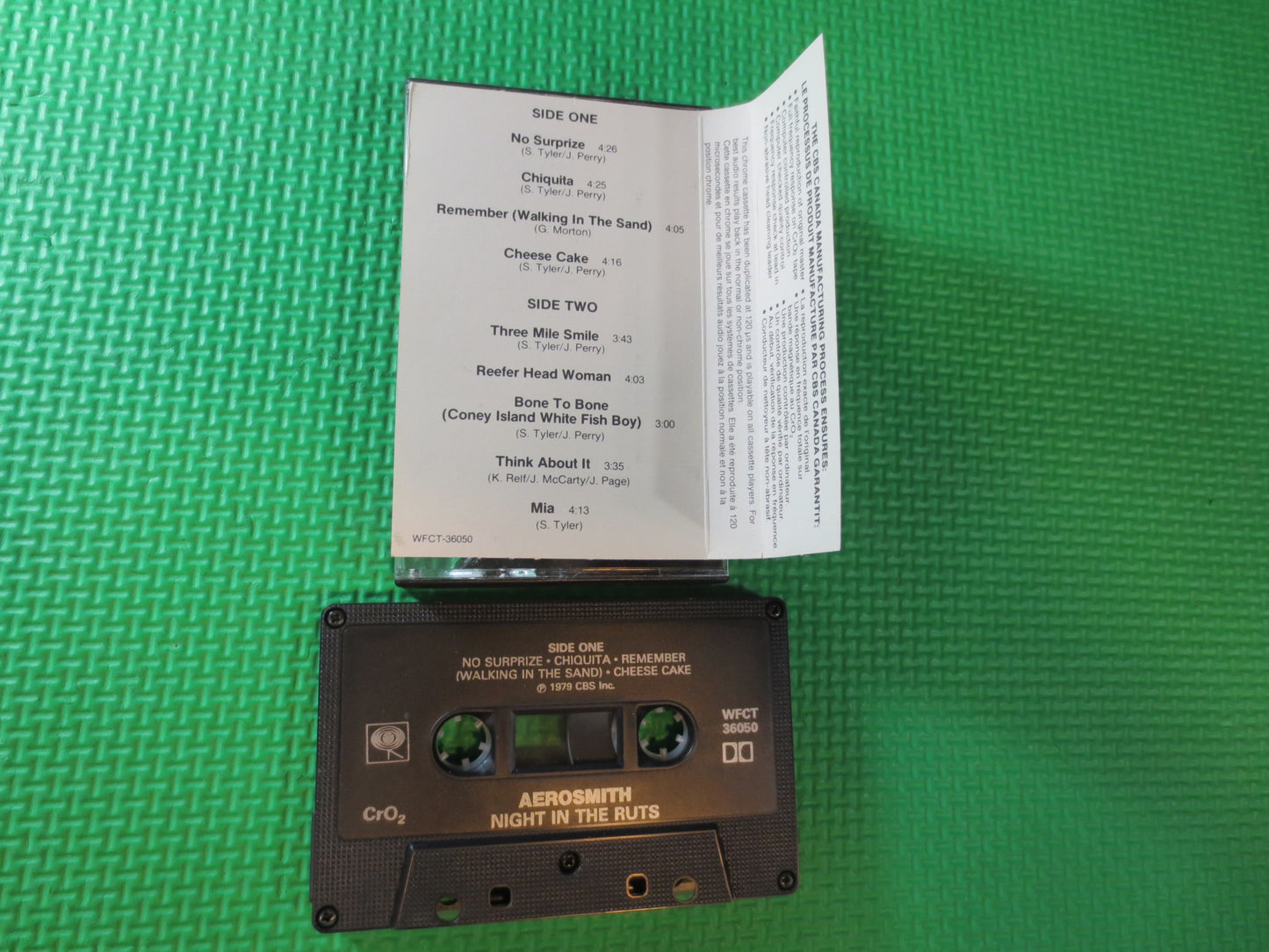 AEROSMITH Tape, NIGHT in the Ruts, AEROSMITH Album, Aerosmith Music, Aerosmith Song, Tape Cassette, Cassette, 1979 Cassette